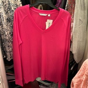 Calvin Klein Jeans pink jersey top